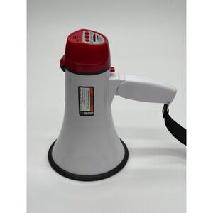 western safety 95737 Handheld Megaphone Bullhorn with Siren Music Folding Handle